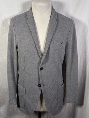 Strellson J-Jam-S Grey Cotton Knit Blazer Jacket Men's 52